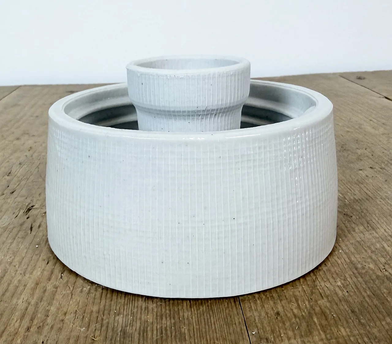 Vintage White Porcelain Ceiling Light, 1970s 9