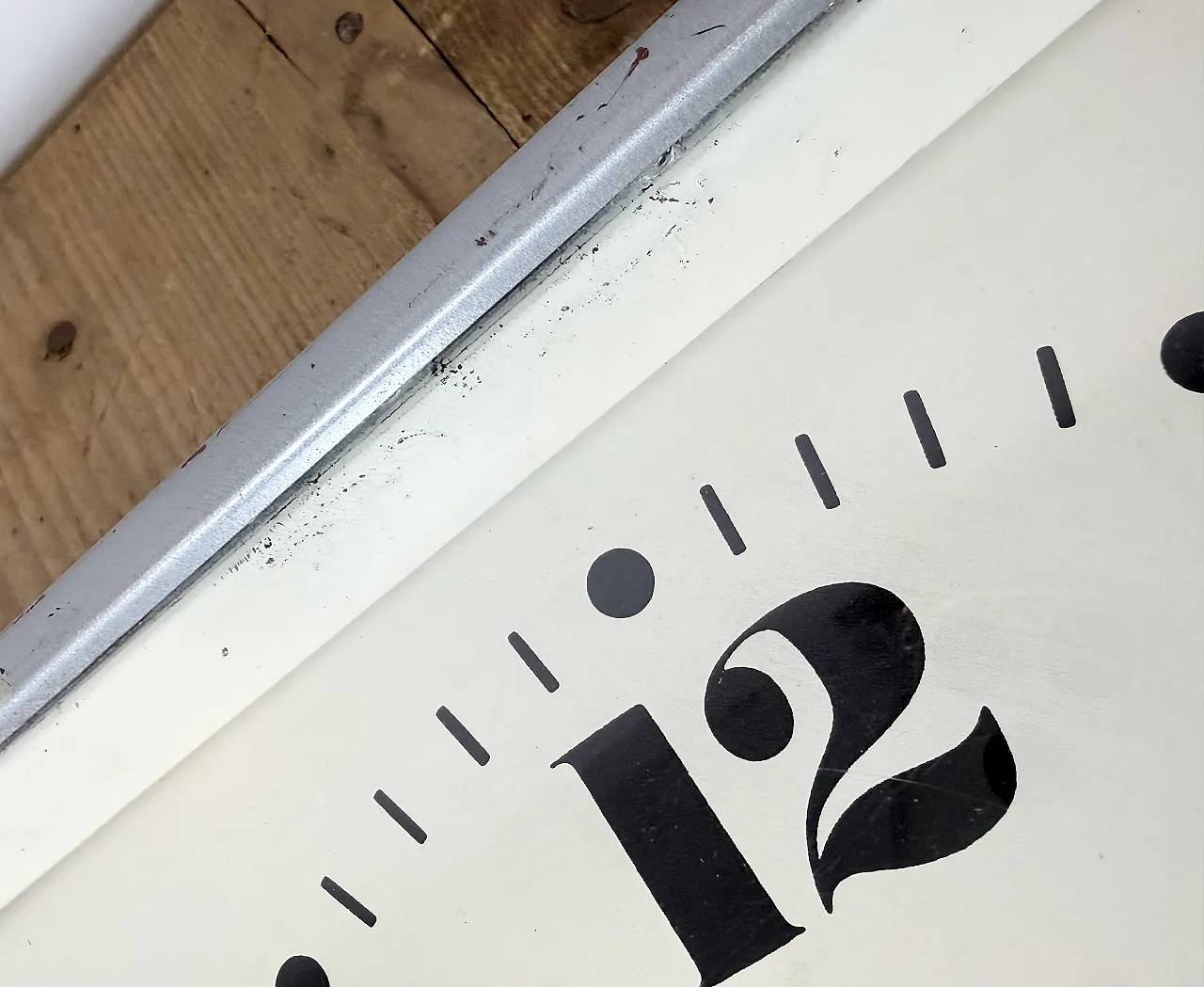 Grey Industrial Square Wall Clock from Rodopa Chepelare, 1960s 18