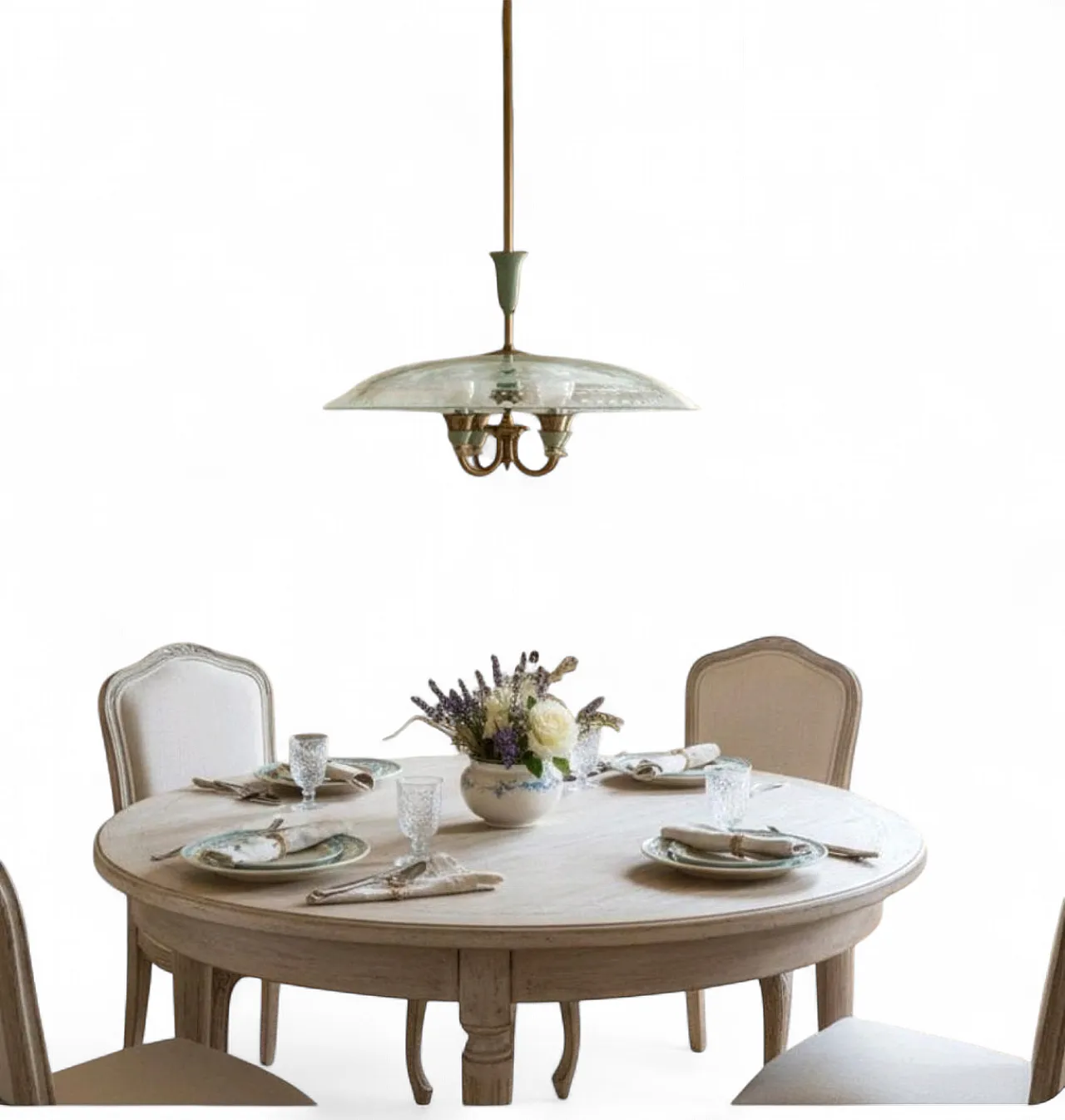 Chandelier in Pietro Chiesa style, Italy, 50s 5