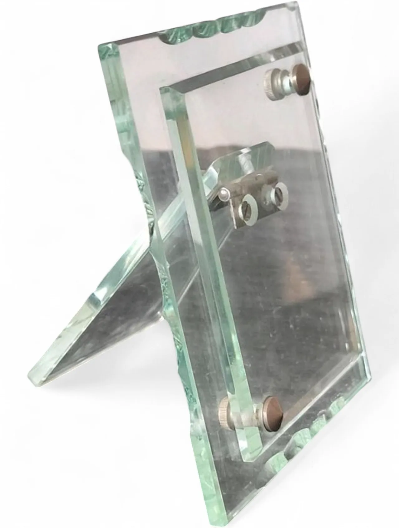 Glass Photo Frame Fontana Arte style, 50s 5