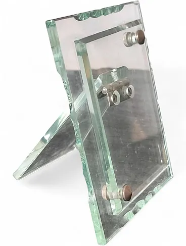 Glass Photo Frame Fontana Arte style, 50s
