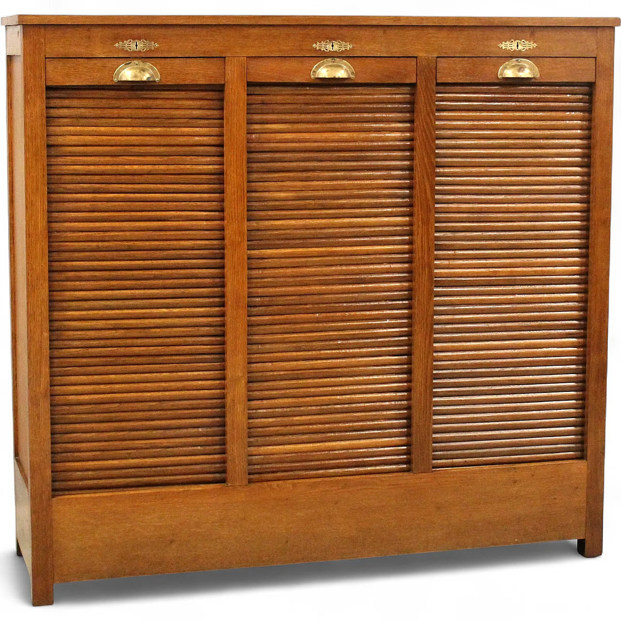 Classificatore serranda schedario archivio in rovere, primo '900 11