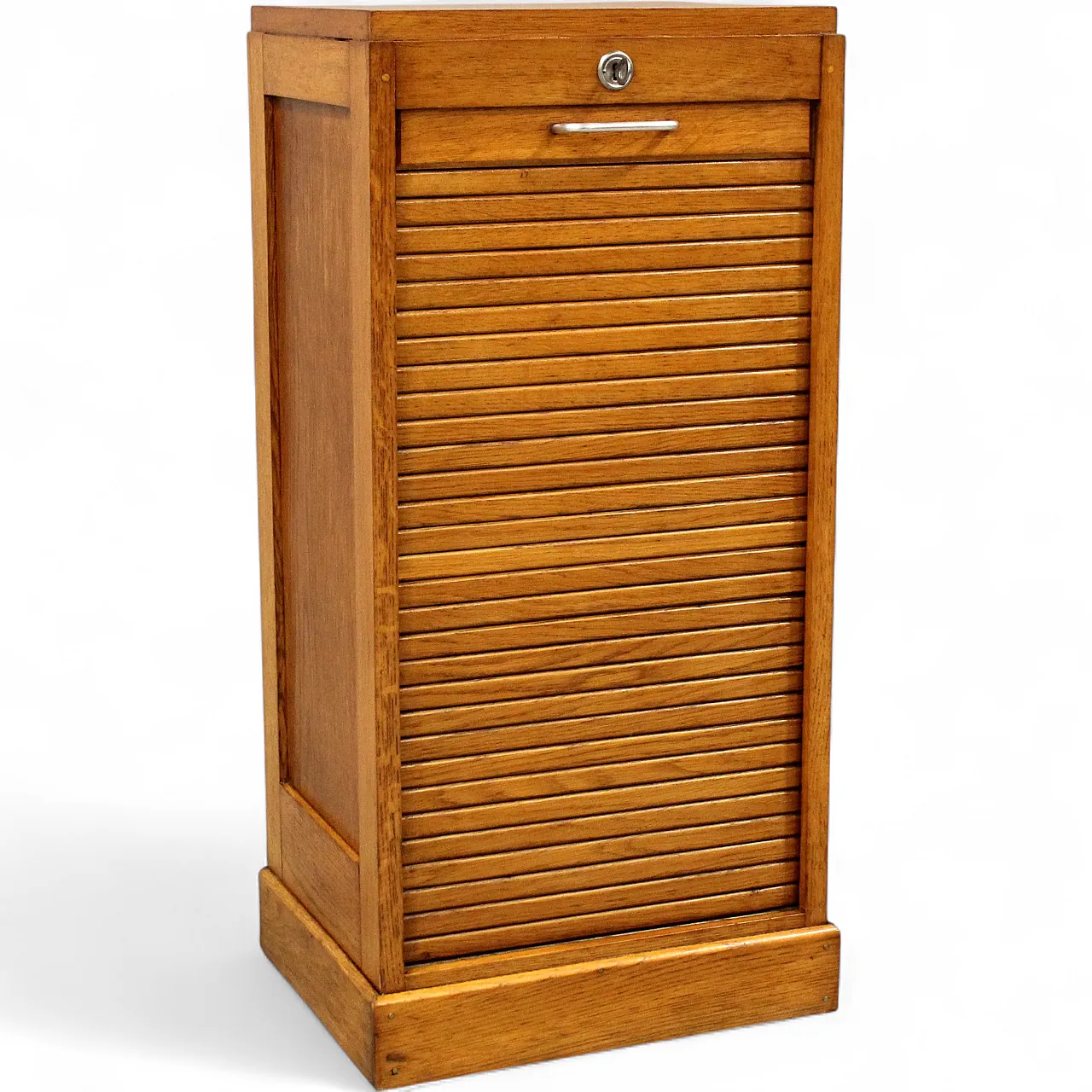 Filing cabinet with oak archive filing shutter, early 1900s 13