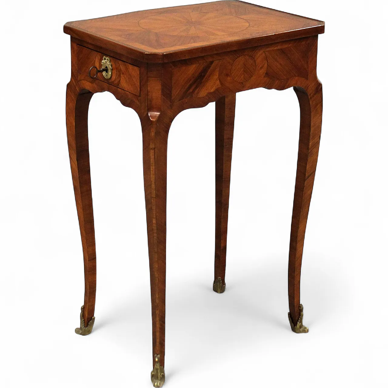 Tavolino intarsiato Napoleone III '800 19