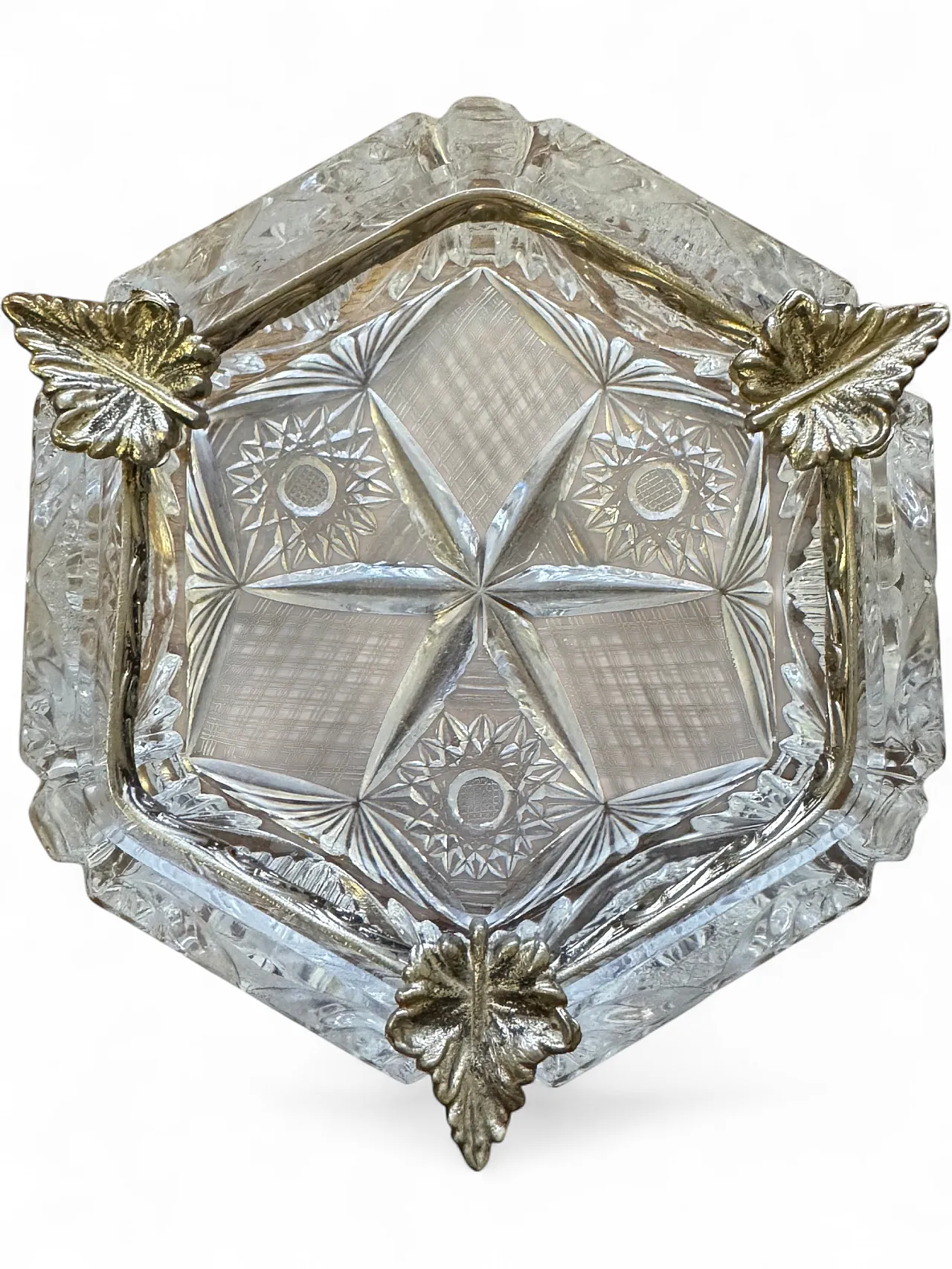Carved glass ashtray, 1960s 7
