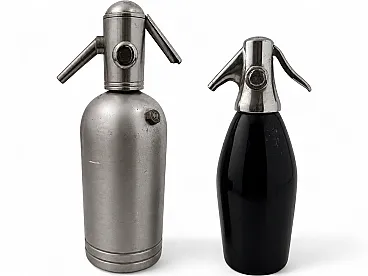 Pair of original Saccab Milano soda siphons, 1950s
