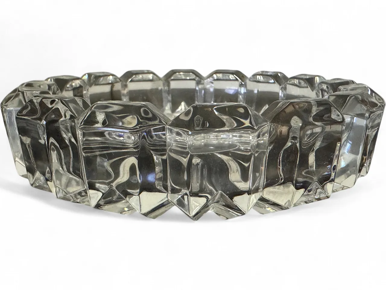French Courcelles ashtray Cristal d'Arques, 80s 4