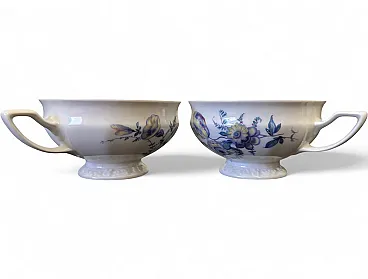 Pair of Rosenthal porcelain tea cups, Maria series, 1970s