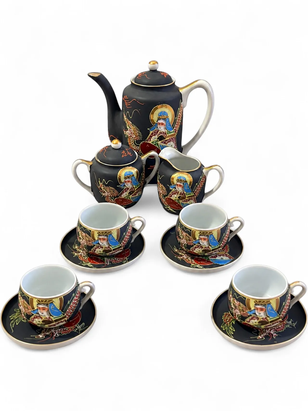 Set of Kutani tea and coffee service, 70s 7