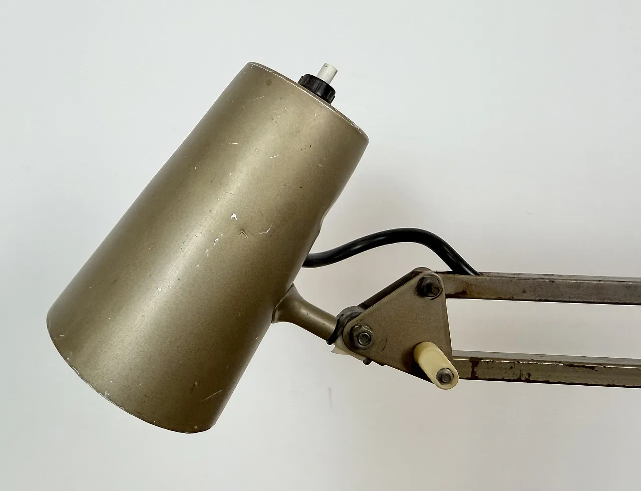 Brown adjustable architect table lamp, 1960s 5