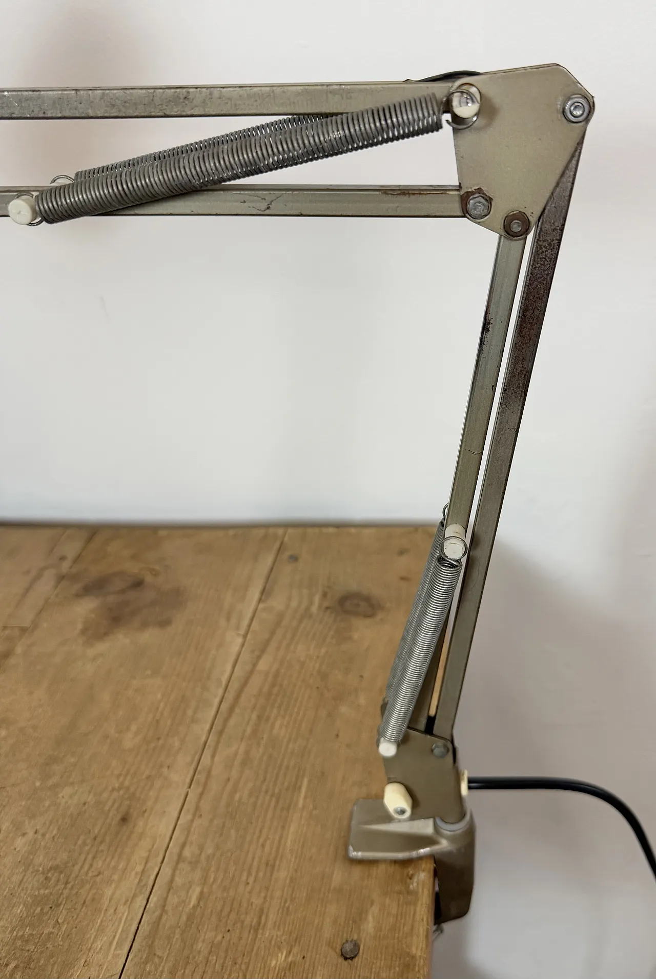 Brown adjustable architect table lamp, 1960s 7