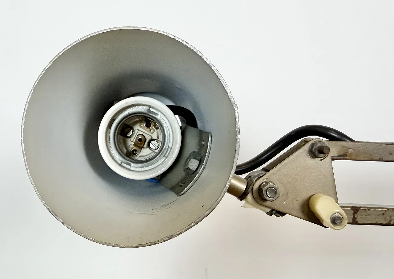 Brown adjustable architect table lamp, 1960s 11