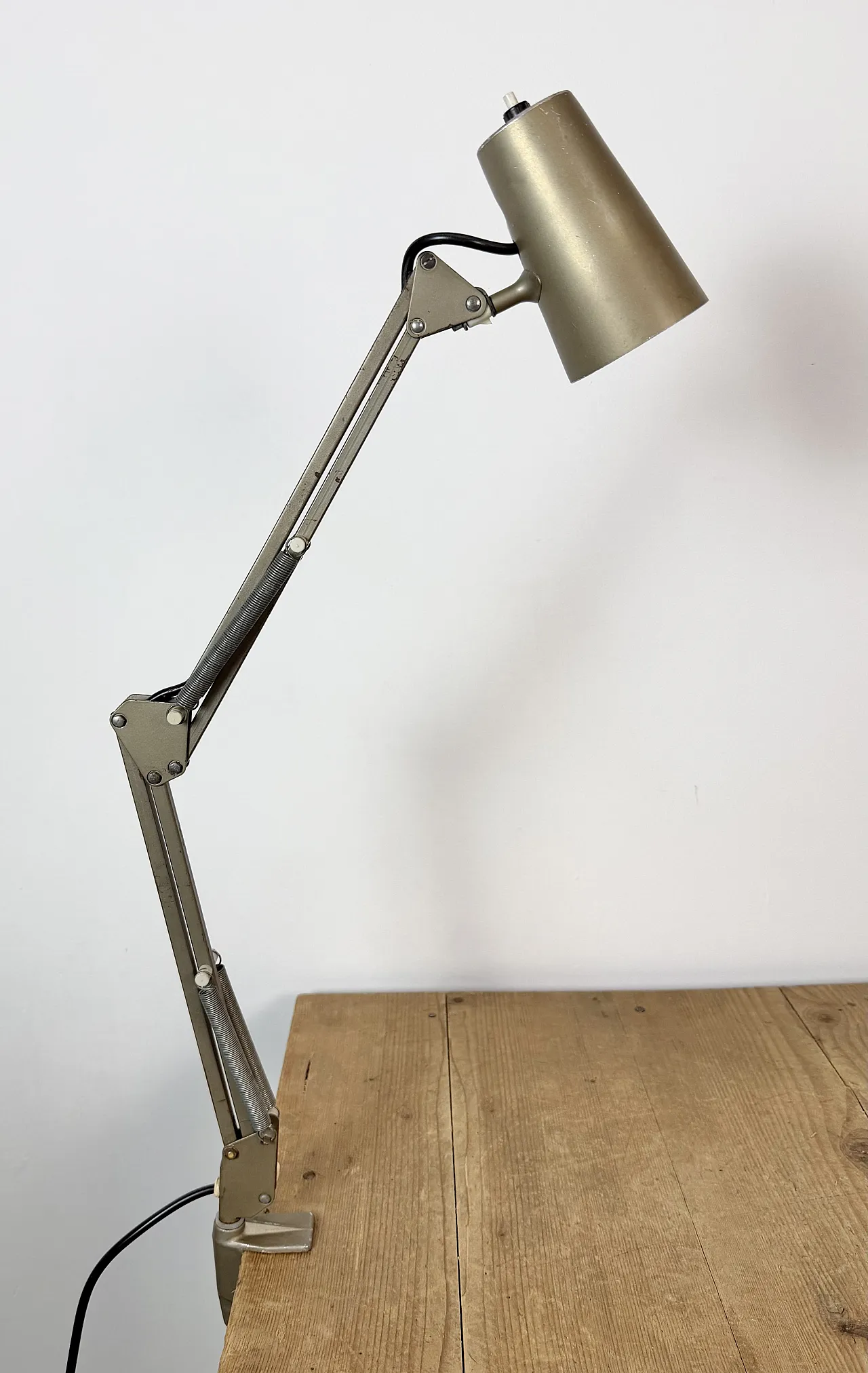 Brown adjustable architect table lamp, 1960s 14