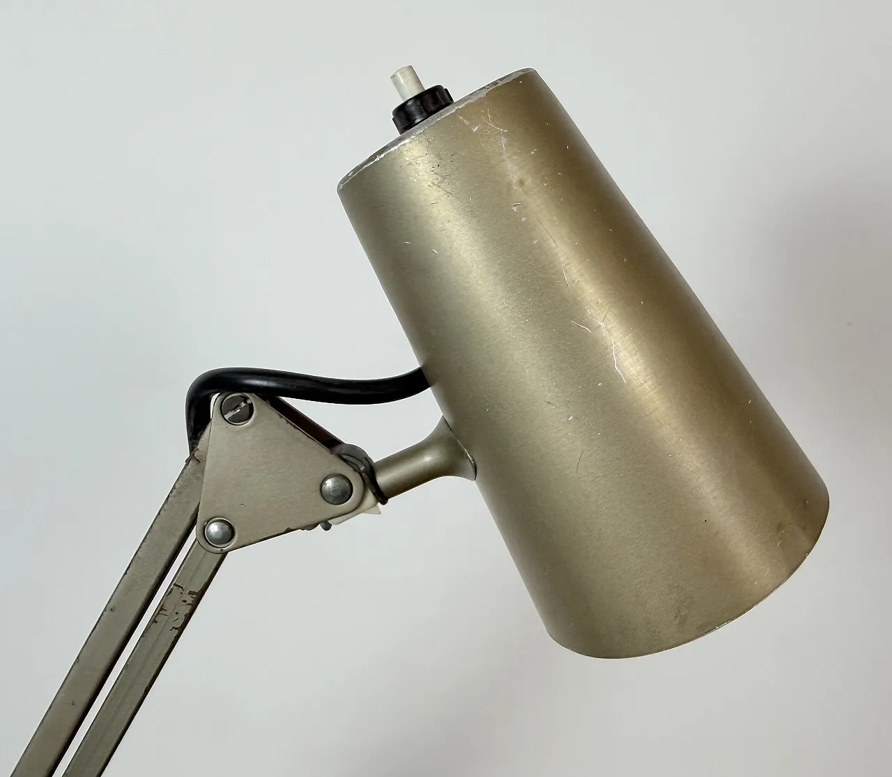 Brown adjustable architect table lamp, 1960s 15