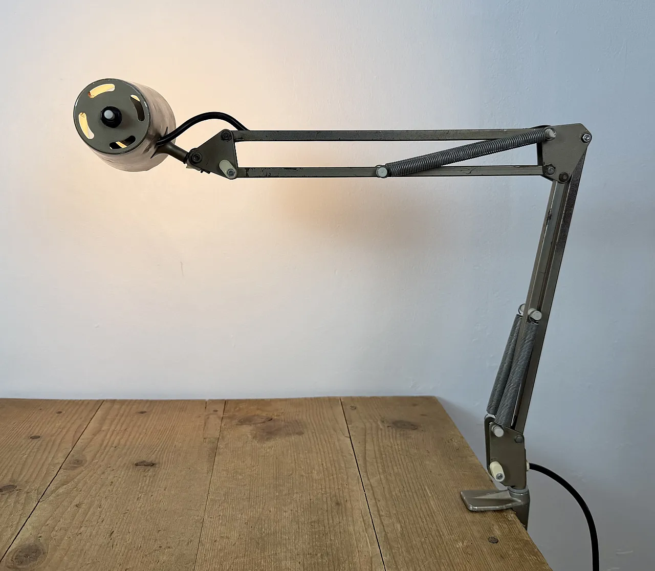 Brown adjustable architect table lamp, 1960s 20