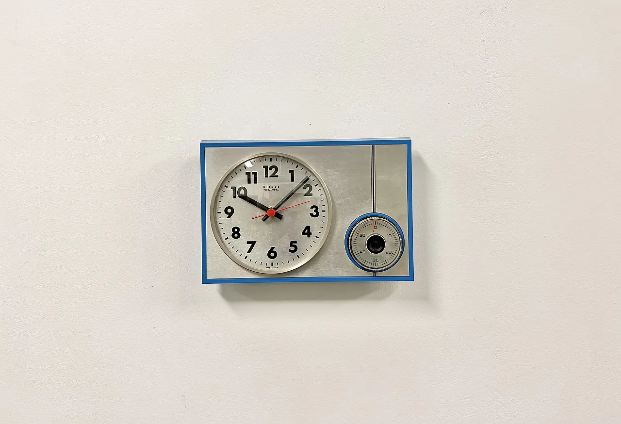 Kitchen wall clock from Weimar, 1970s 2