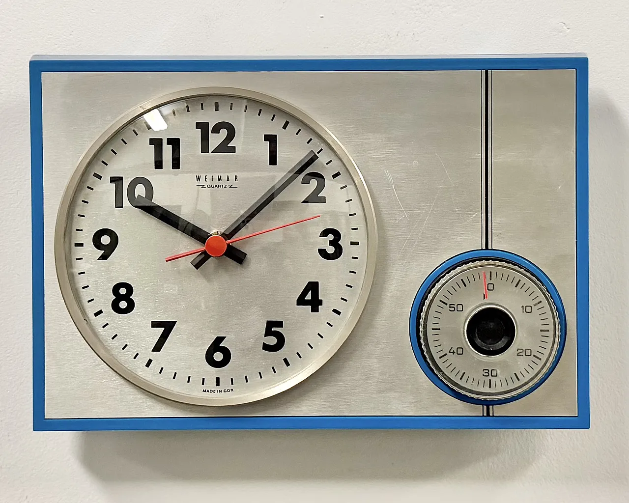 Kitchen wall clock from Weimar, 1970s 3