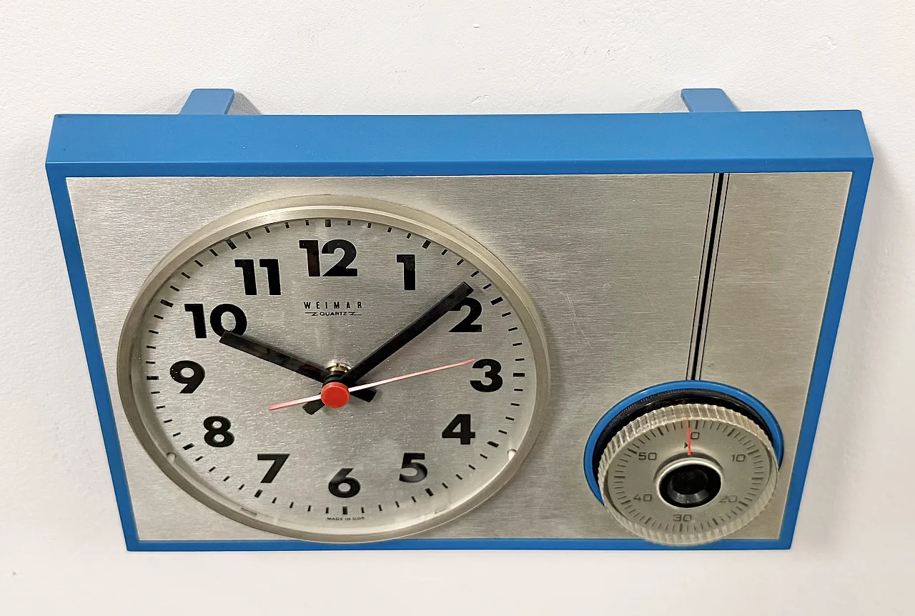 Kitchen wall clock from Weimar, 1970s 6