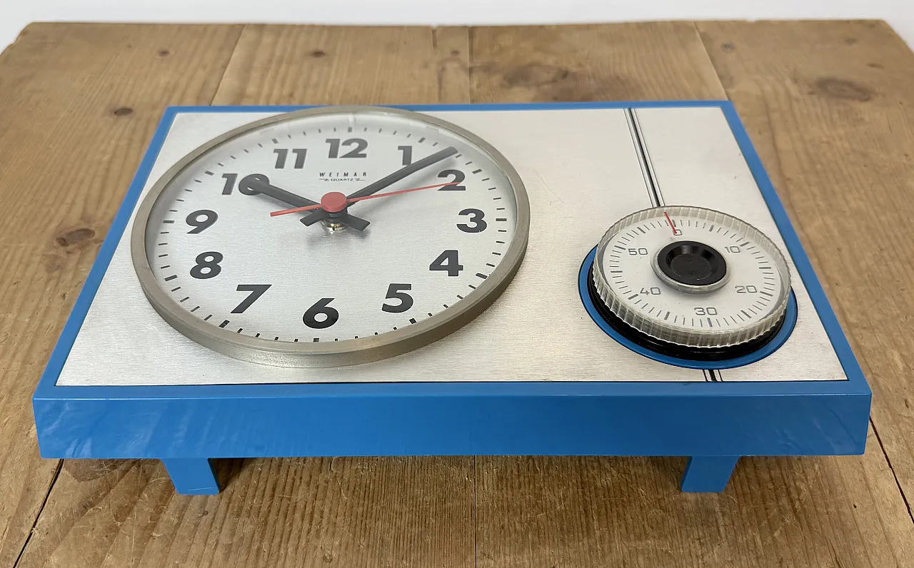 Kitchen wall clock from Weimar, 1970s 8
