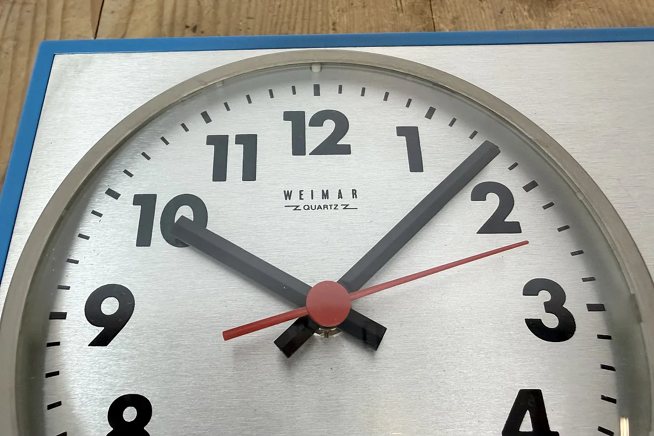 Kitchen wall clock from Weimar, 1970s 12