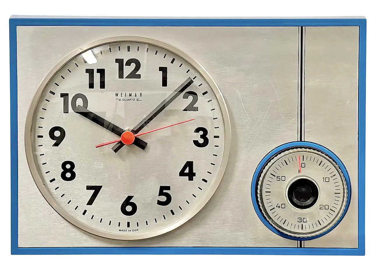 Kitchen wall clock from Weimar, 1970s 19