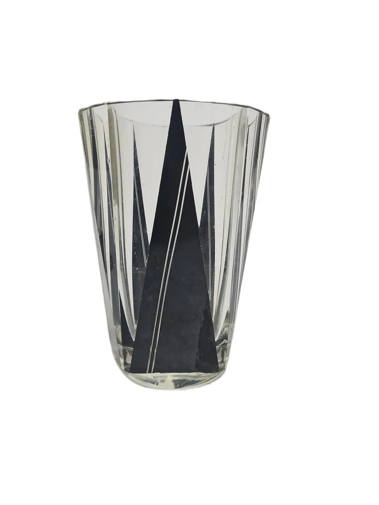 Caraffa in vetro Art Déco di Karel Palda, Cecoslovacchia, anni '30. 1