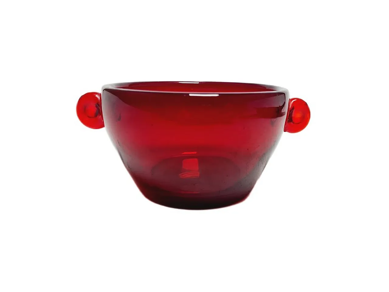 Vaso postmoderno della vetreria Wołomin, Polonia, anni '70. 1