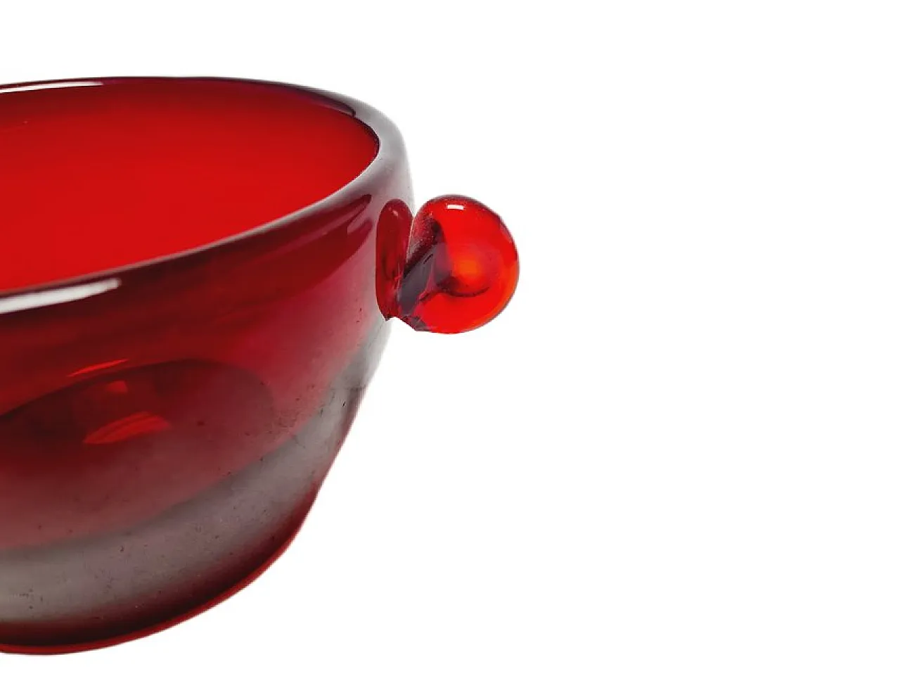 Vaso postmoderno della vetreria Wołomin, Polonia, anni '70. 5