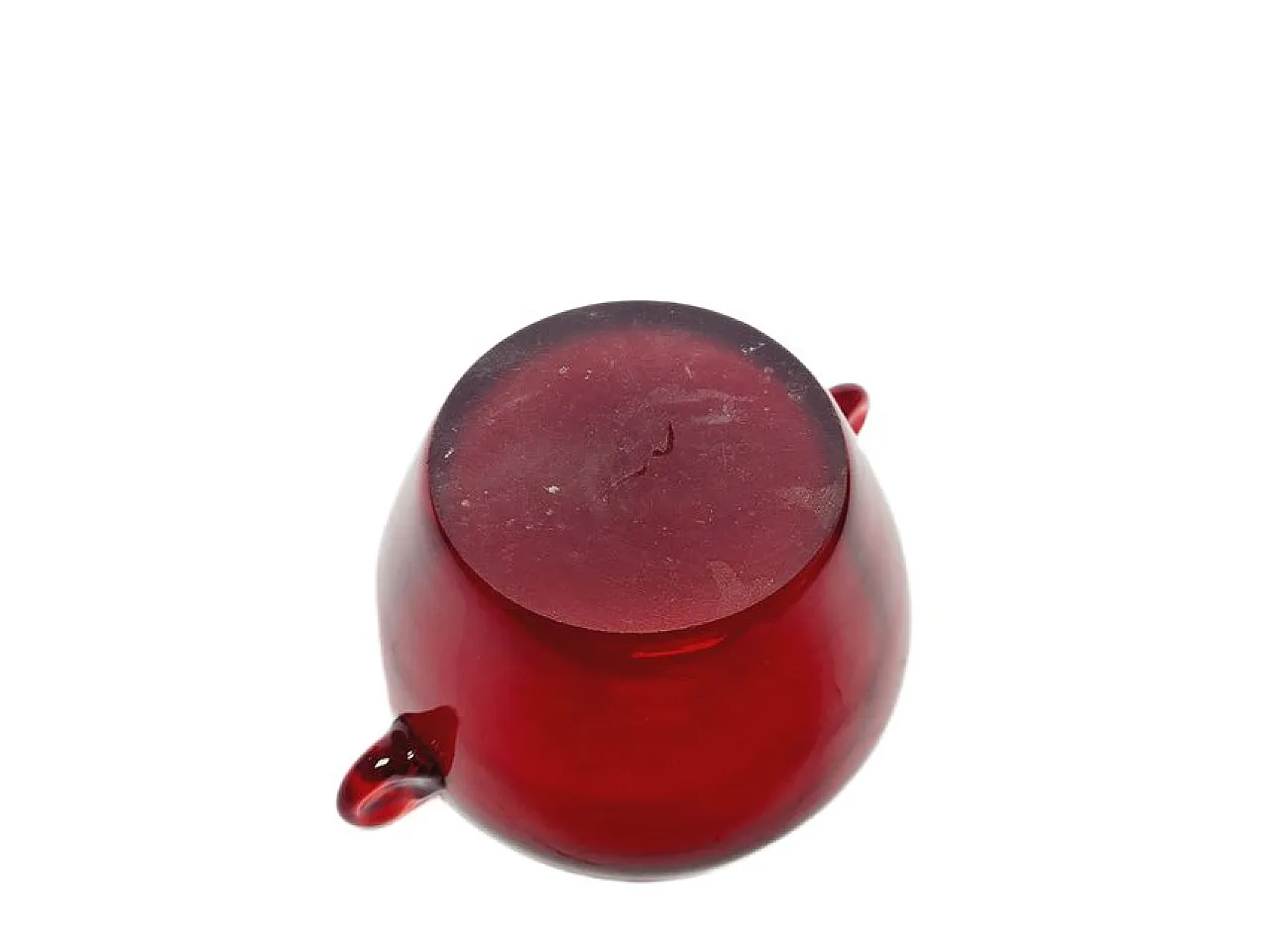 Vaso postmoderno della vetreria Wołomin, Polonia, anni '70. 8