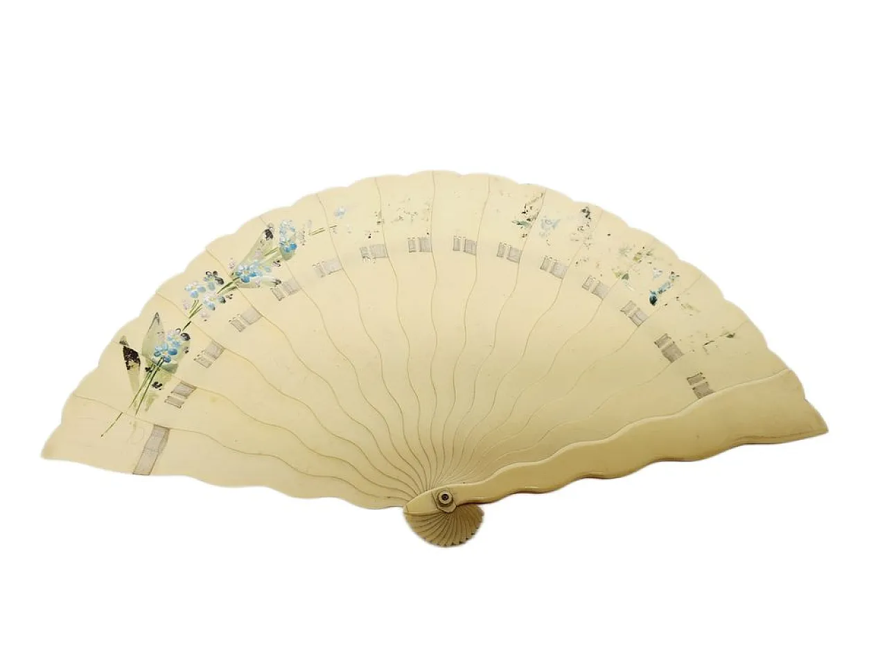 Austro-Hungarian Art Nouveau Celluloid Fan, 1900s 1