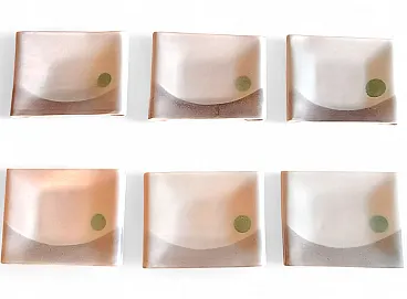 6 ceramic plates, La Sfera.  60s