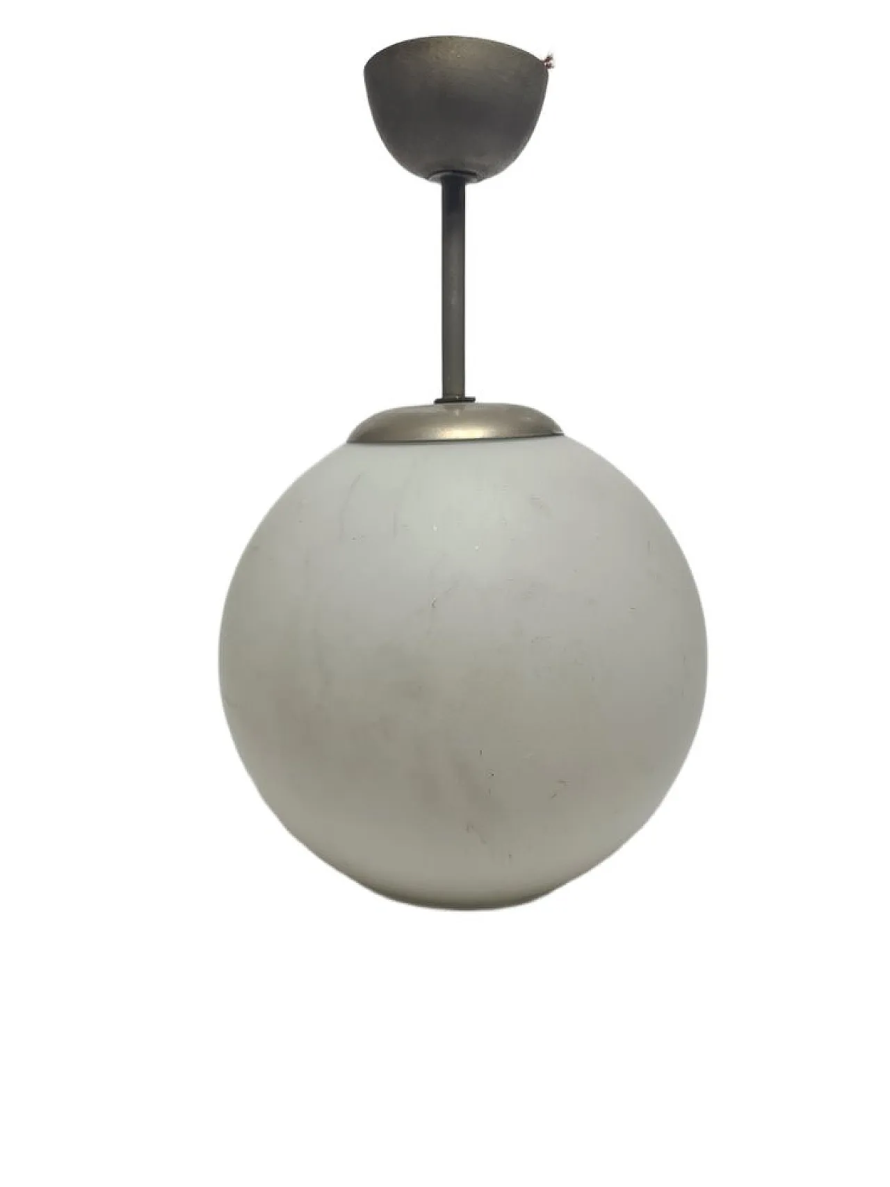 Lampada a sospensione Art Déco in stile comunista, Polonia, anni '60 1