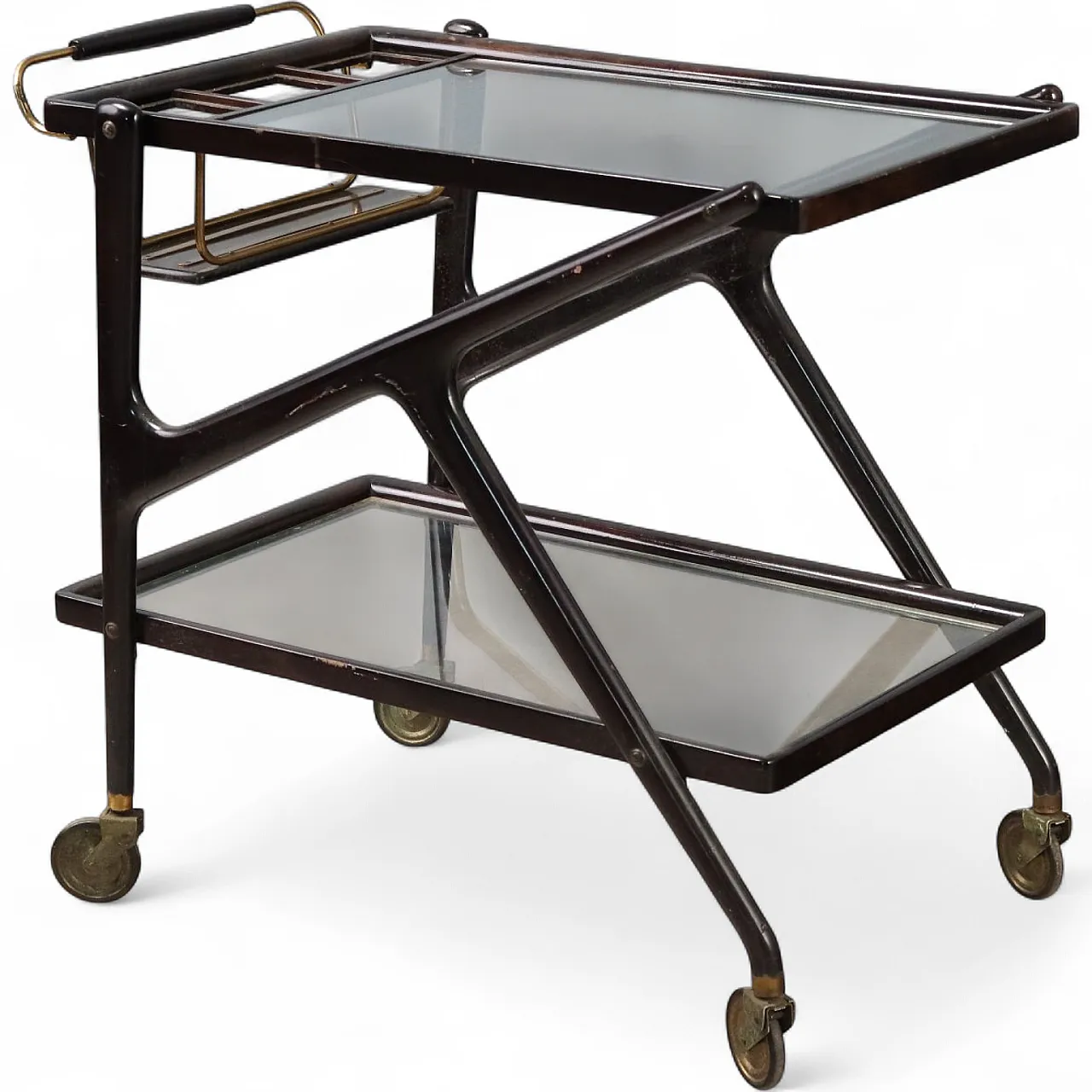Cart with double glass top, 1950s 9