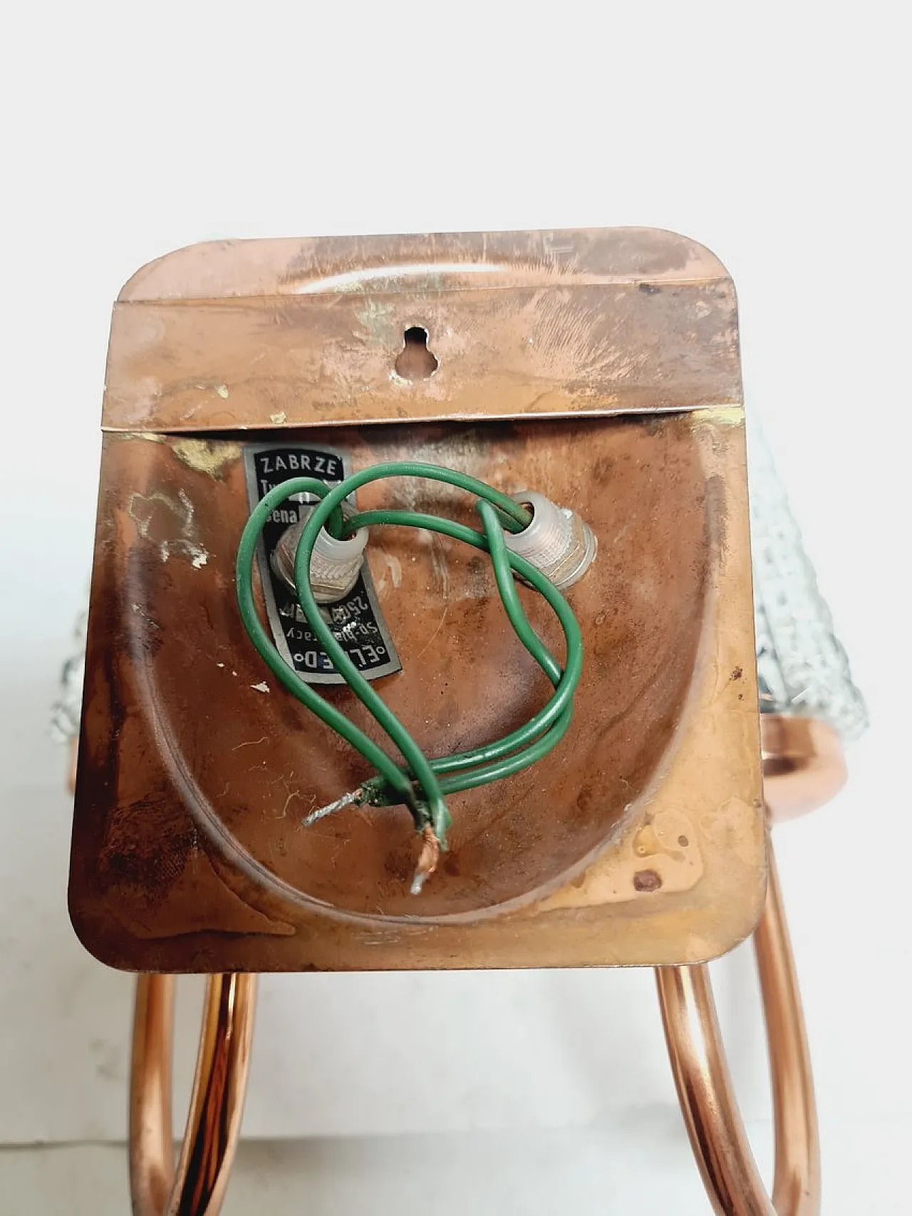 Lampada da parete a due bracci di Elmet Zabrze, Polonia, anni '70. 9