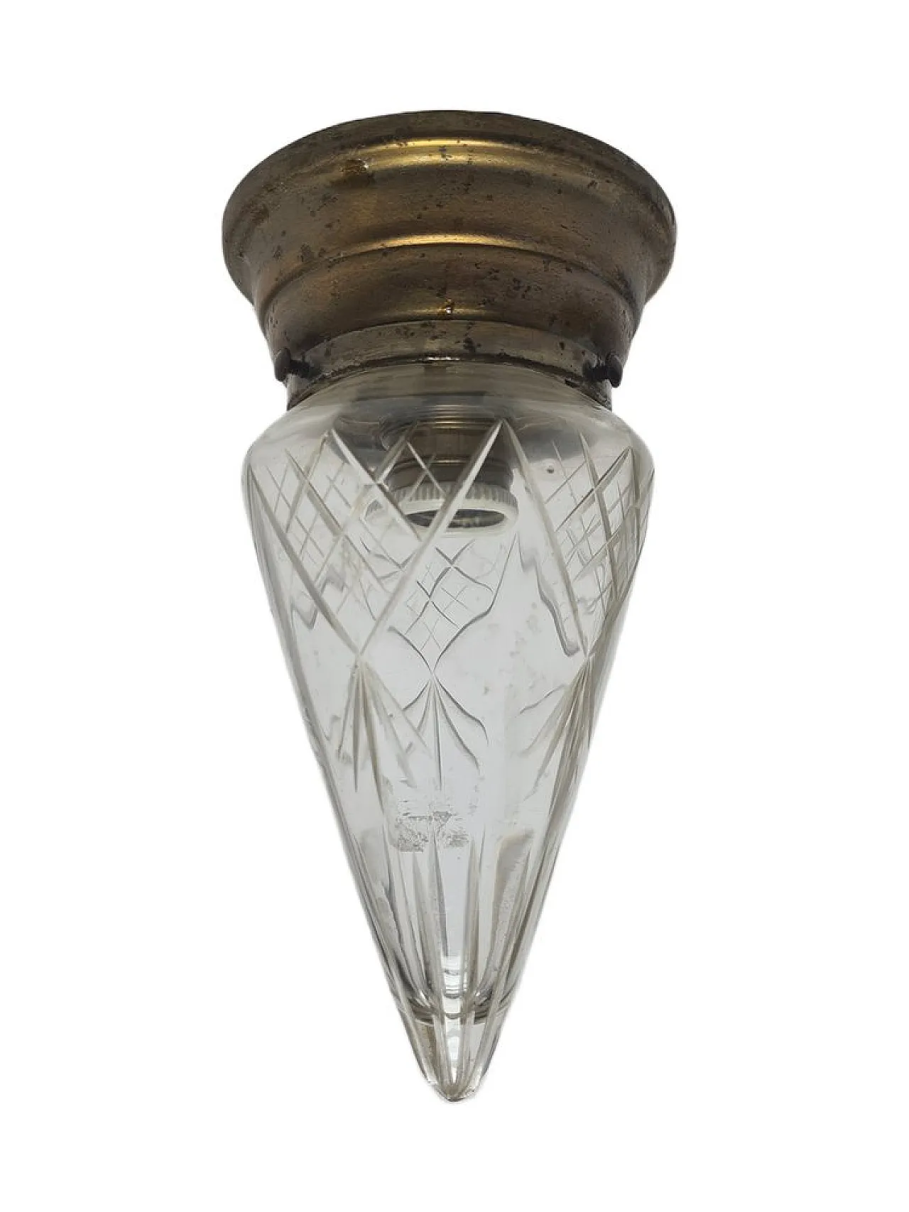 Lampada a sospensione Art Nouveau, Polonia, anni '30 3