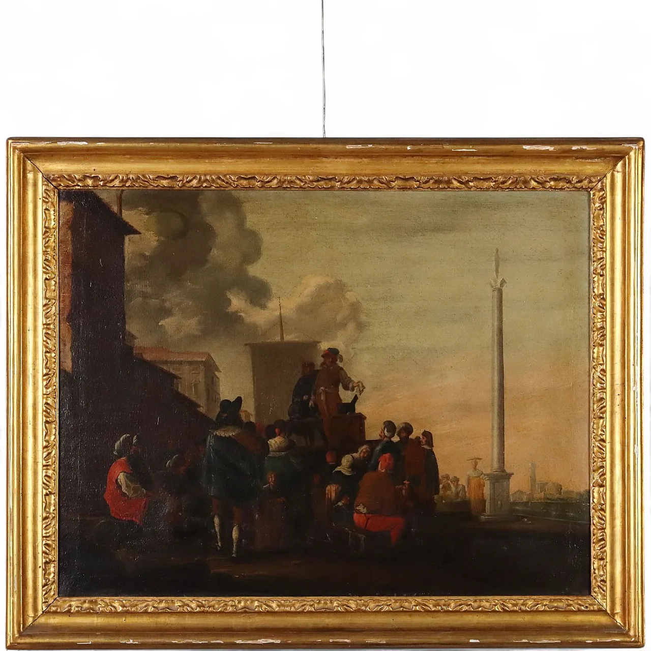 Painting Scene of Popular Life, oil on canvas, 18th century 11