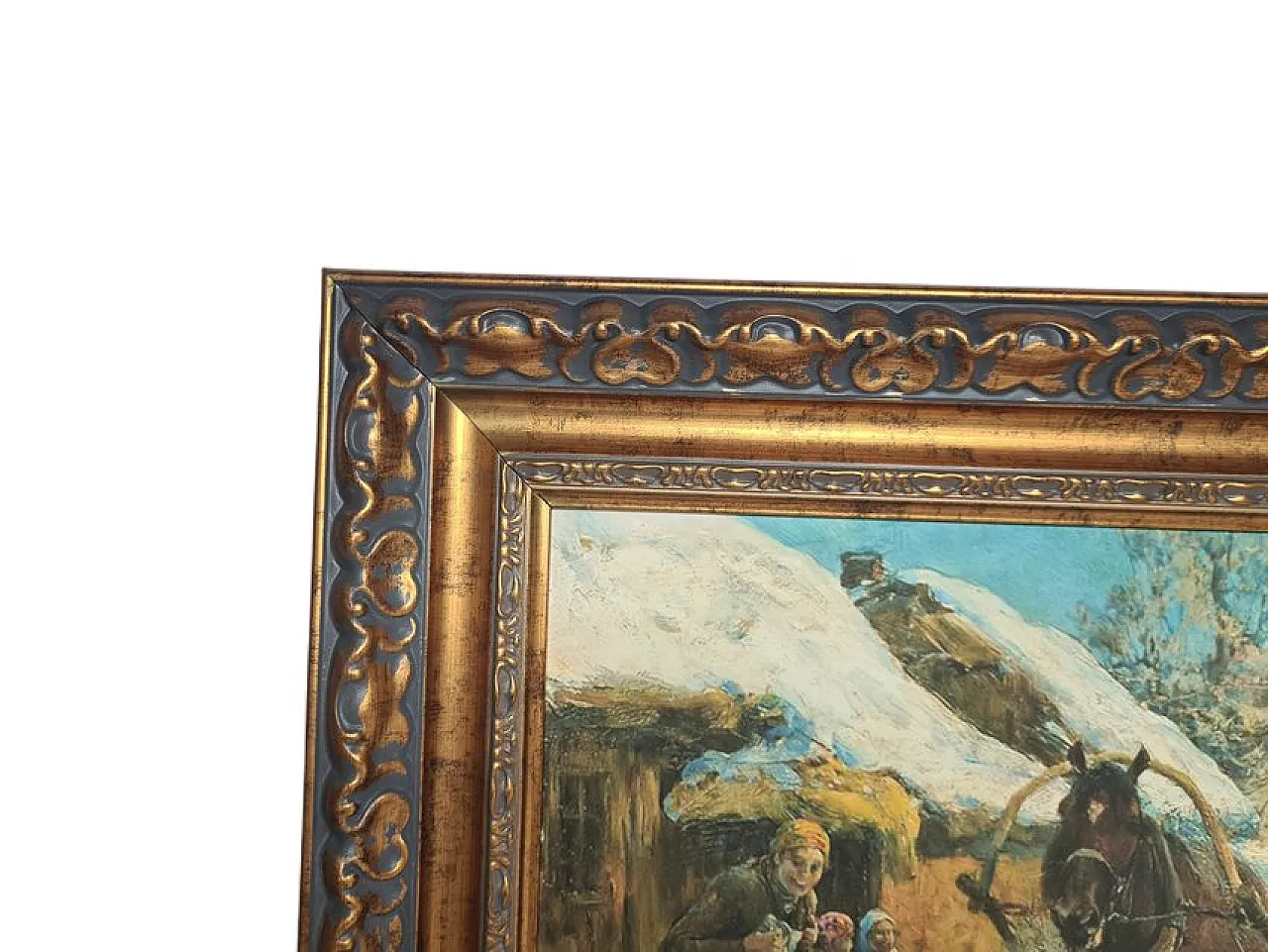 Composizione figurativa, anni '80, olio su tela 8