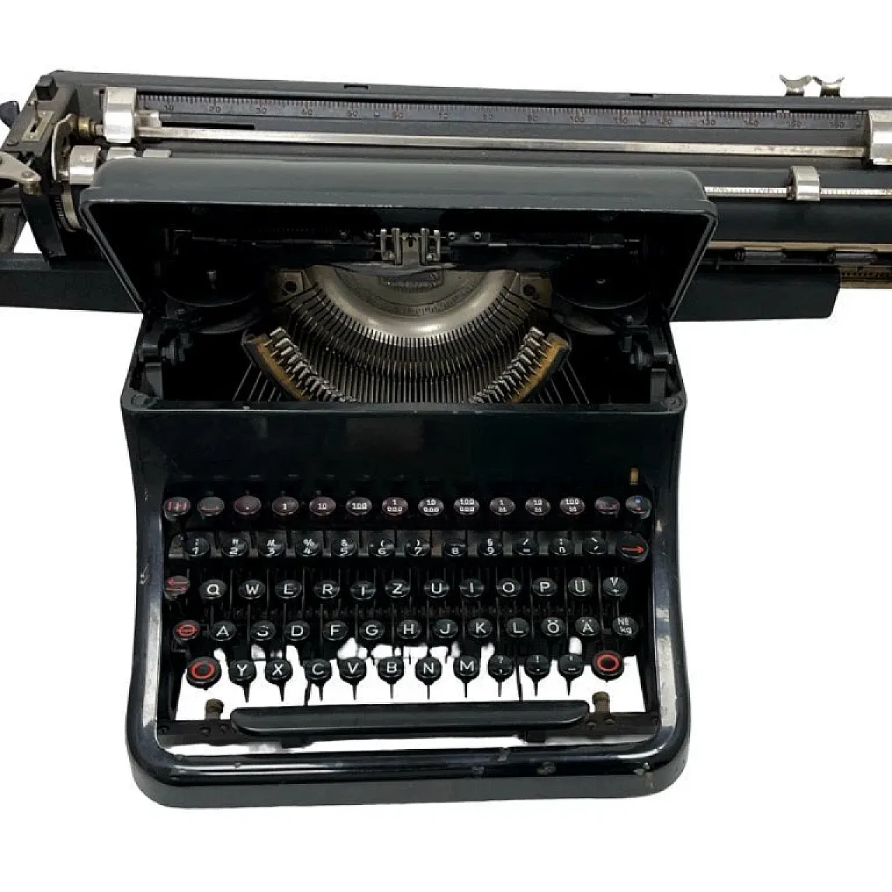 Macchina da scrivere Olympia M10 a carrello largo, anni '30 6