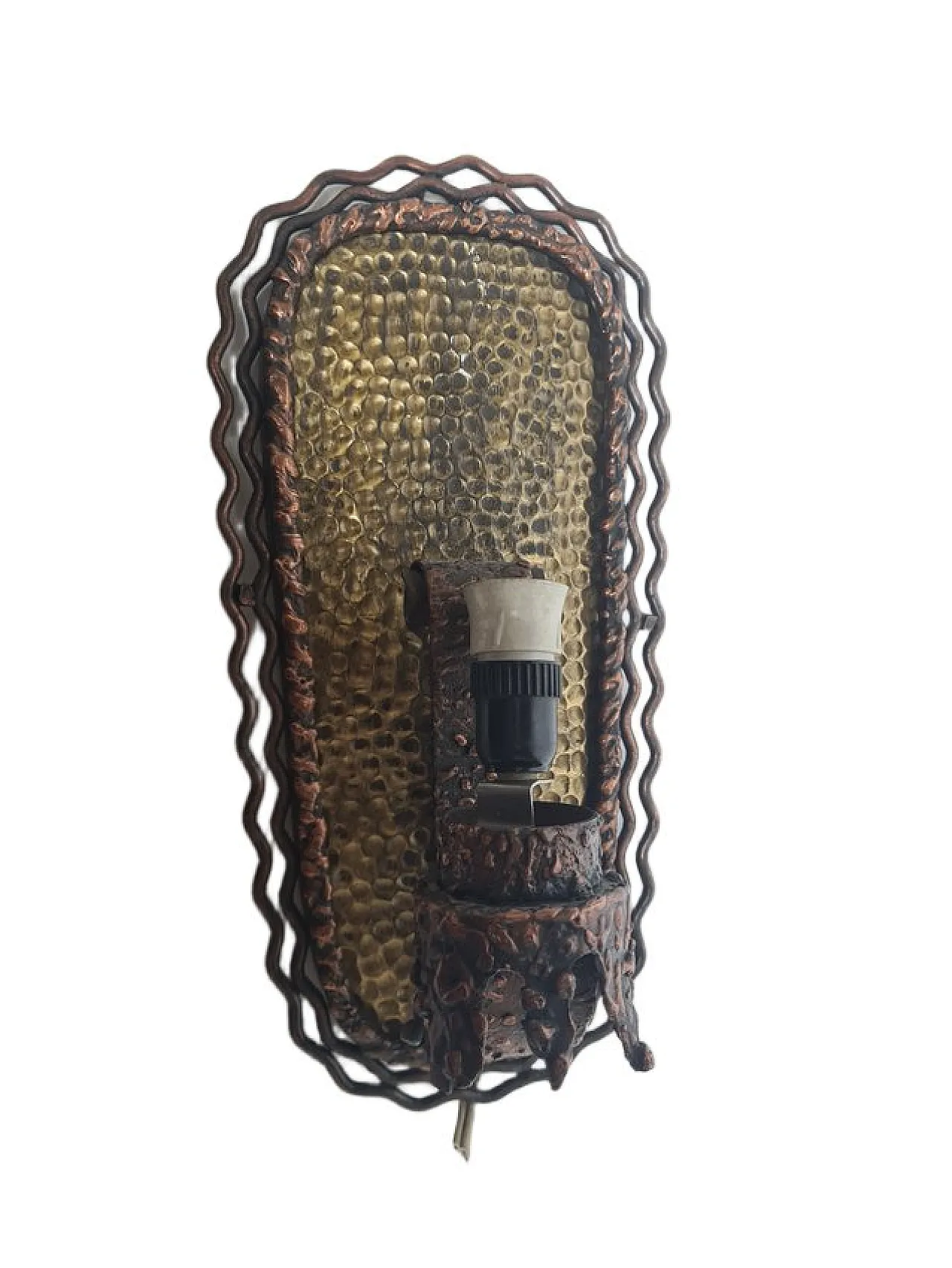 Polish Brutalist Wall Lamp, 1970s 1