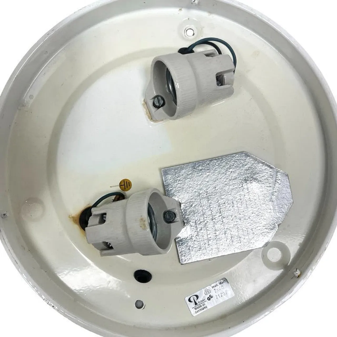 Peill & Putzler spherical flush-mount light, model 71207, 1970s 5