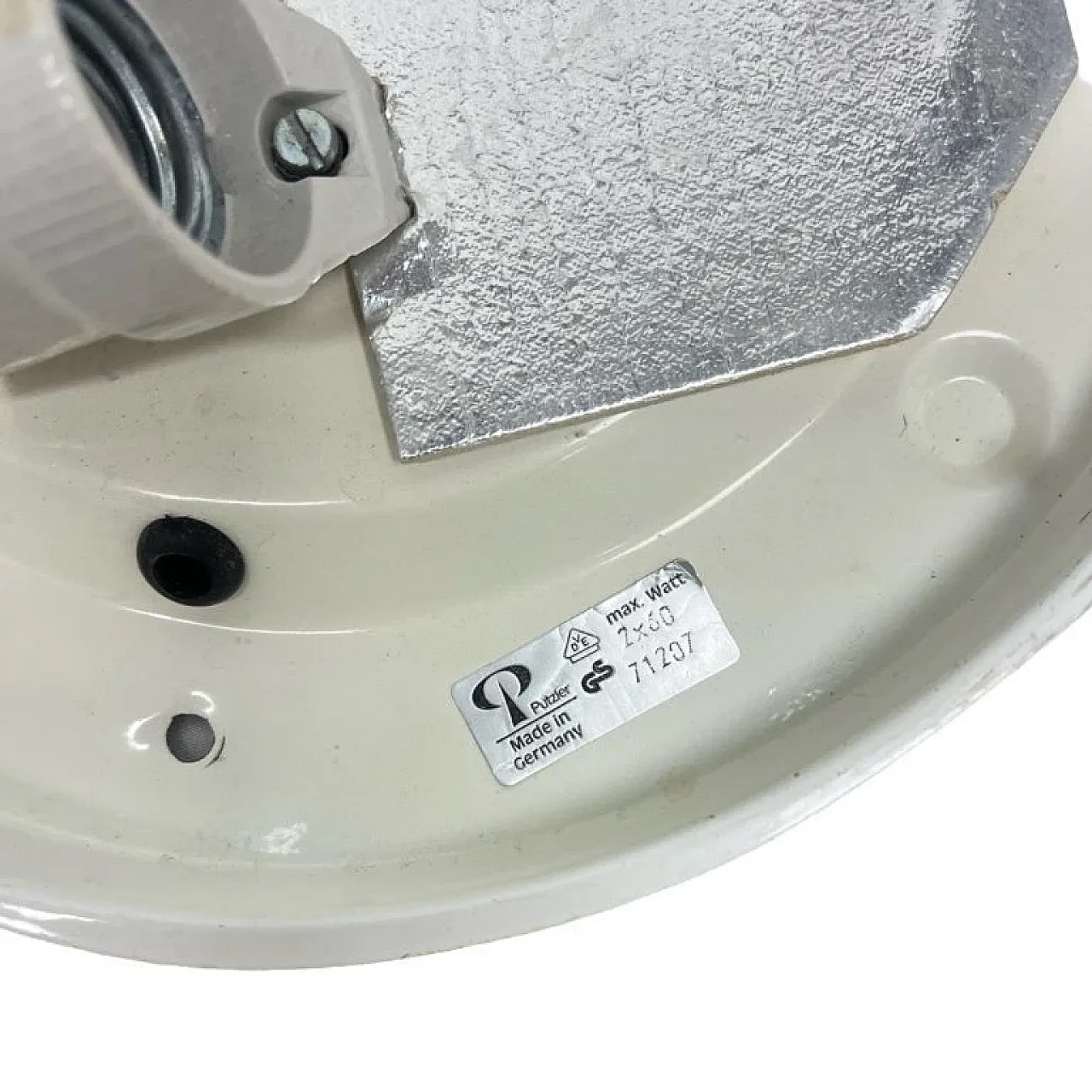 Peill & Putzler spherical flush-mount light, model 71207, 1970s 6