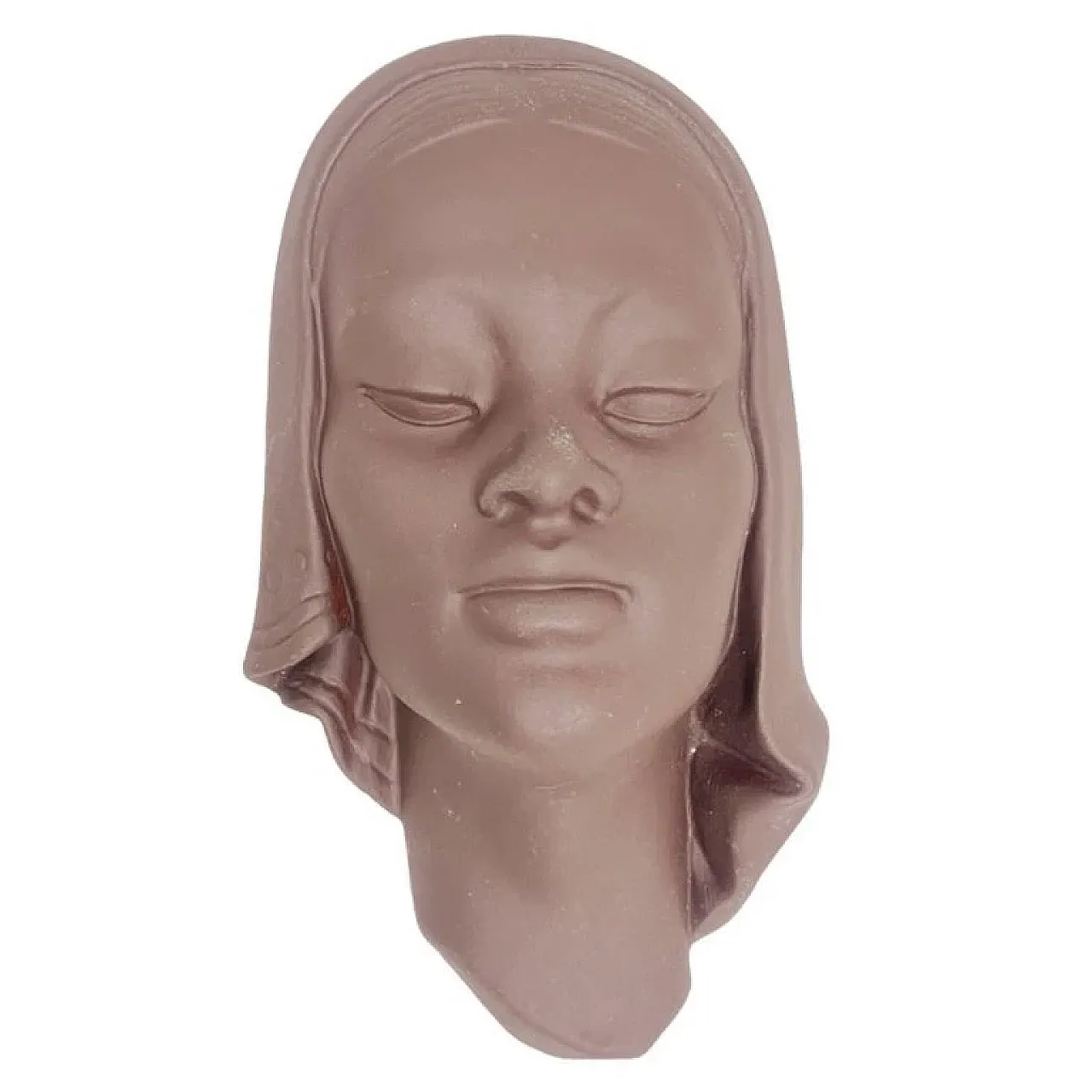 Ceramic wall mask by Paul Keilbar, 1950s 1