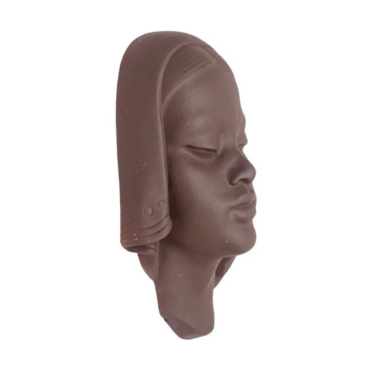 Ceramic wall mask by Paul Keilbar, 1950s 4
