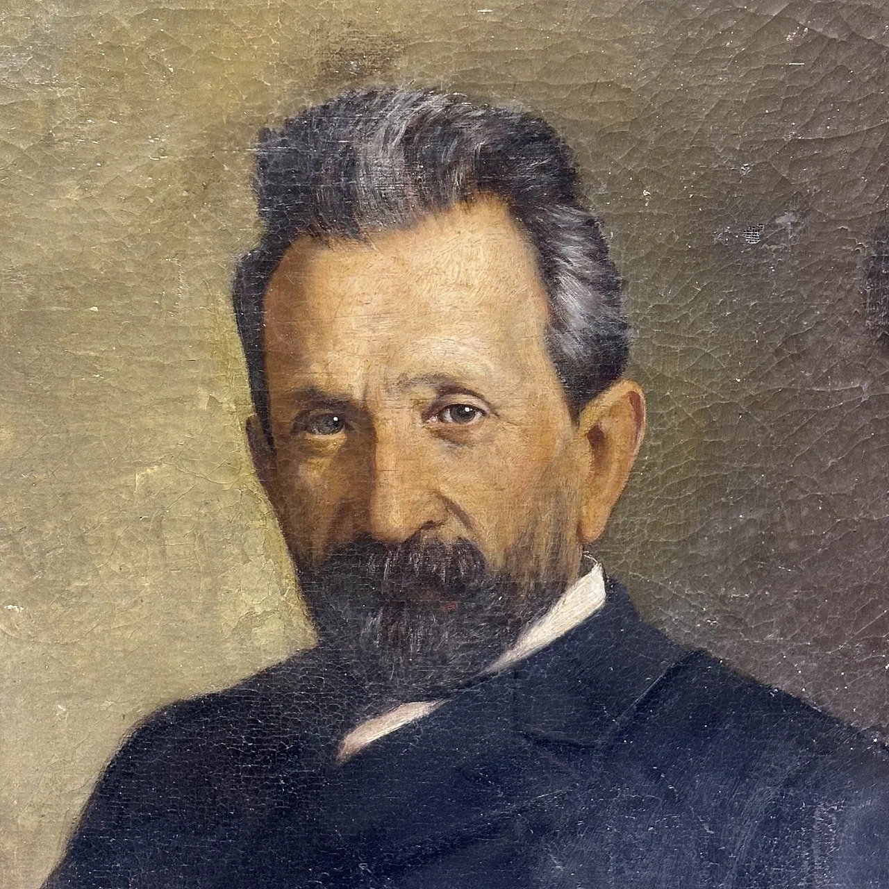 Oil painting of a nobleman, by Giacomo Calegari, Bergamo, 1899 3