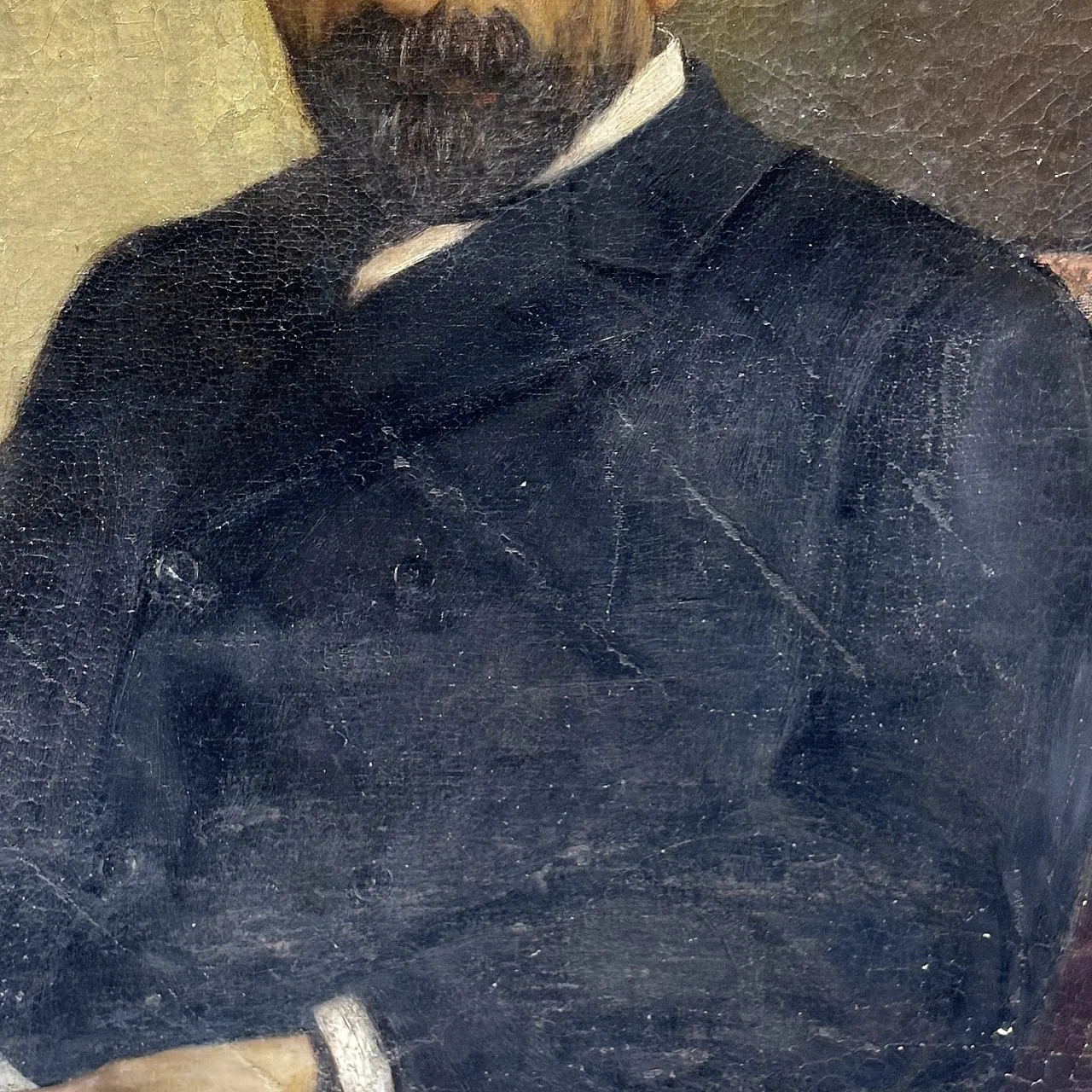 Oil painting of a nobleman, by Giacomo Calegari, Bergamo, 1899 4