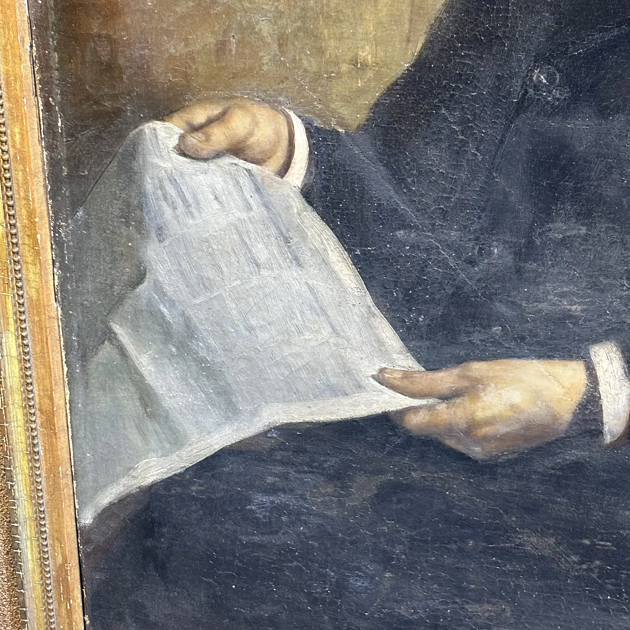 Oil painting of a nobleman, by Giacomo Calegari, Bergamo, 1899 5