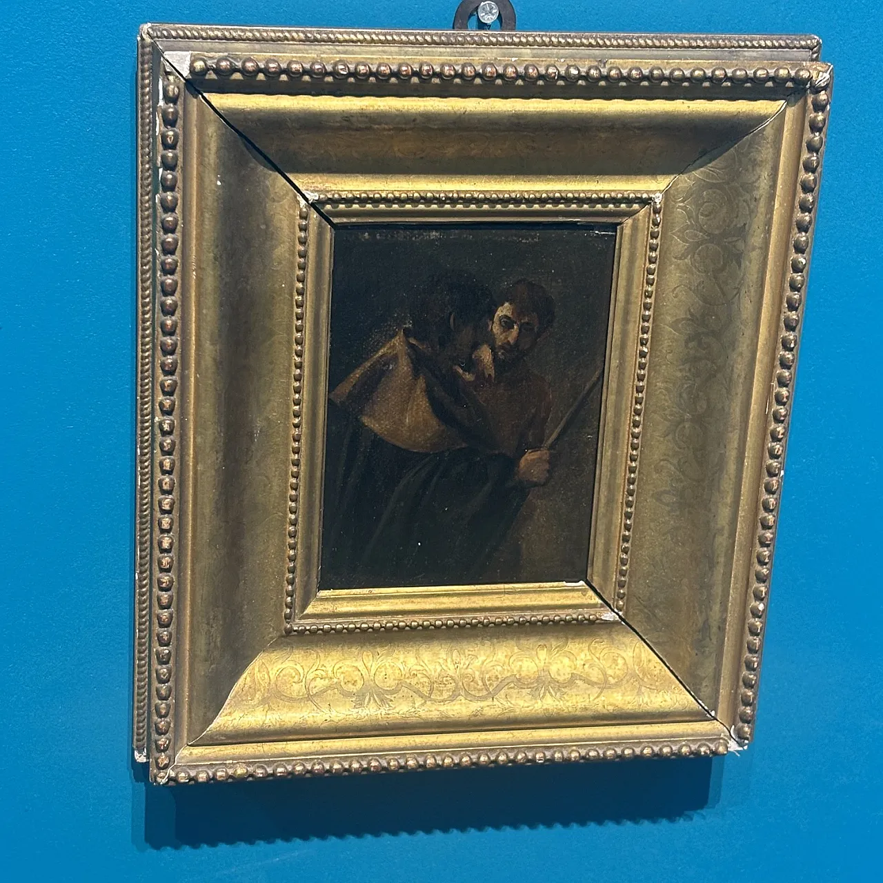 Baroque oil on canvas painting with figures, 17th century 6
