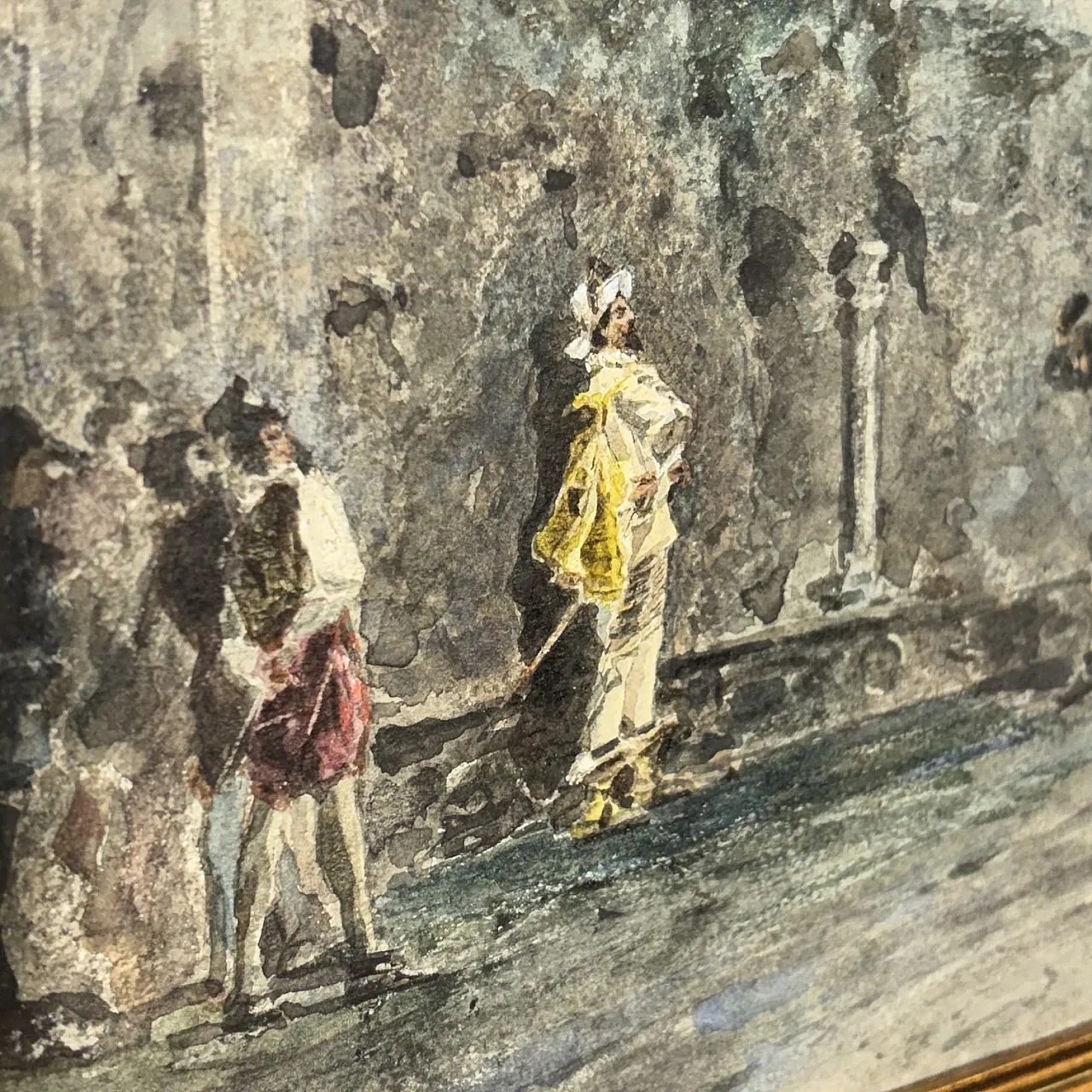 Dipinto Acquerello di grande qualità , artista Filippo Carcano, '800 6
