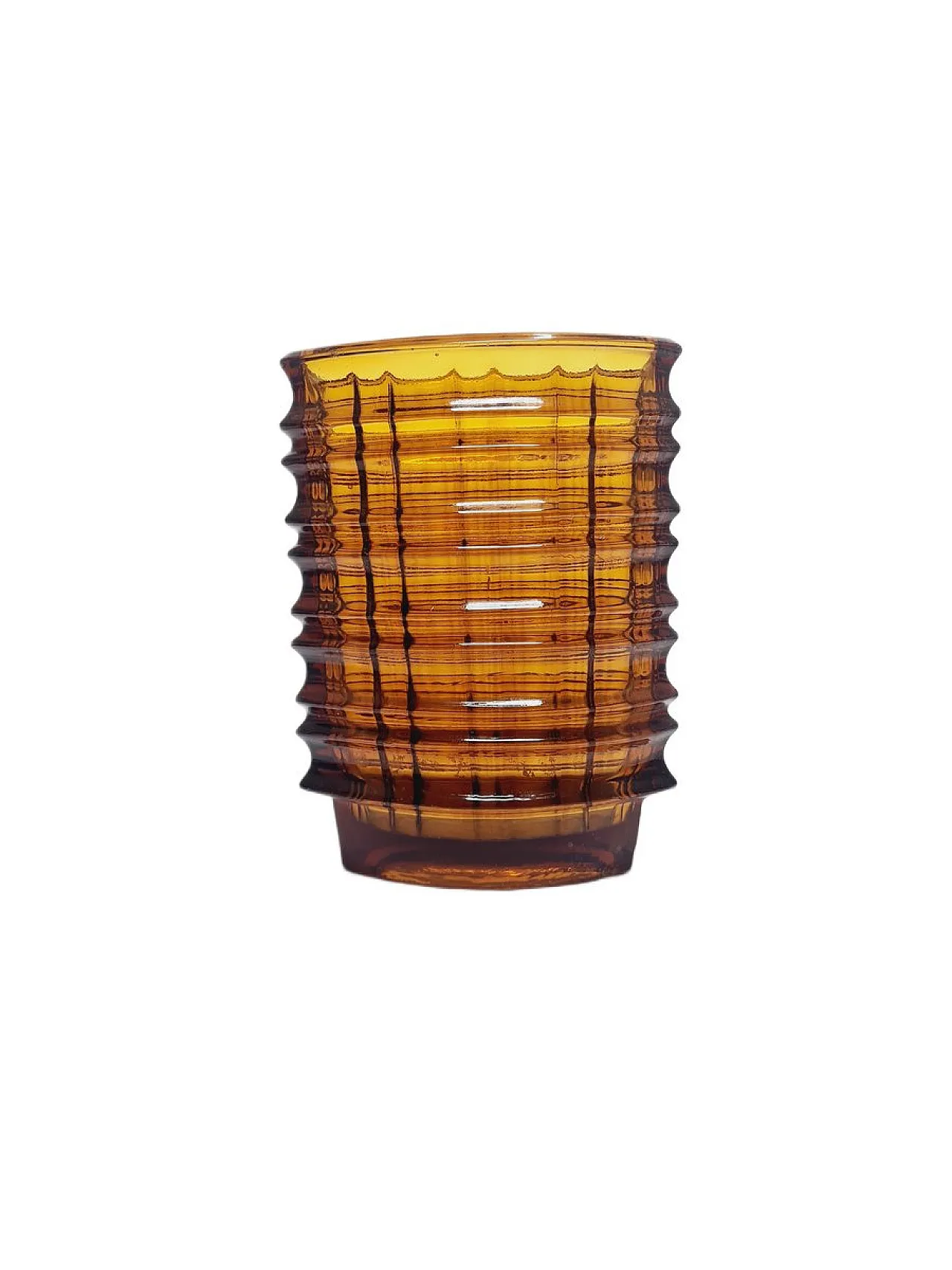 Vaso ottico di Jan Sylwester Drost per Ząbkowice Glassworks, anni '70 1
