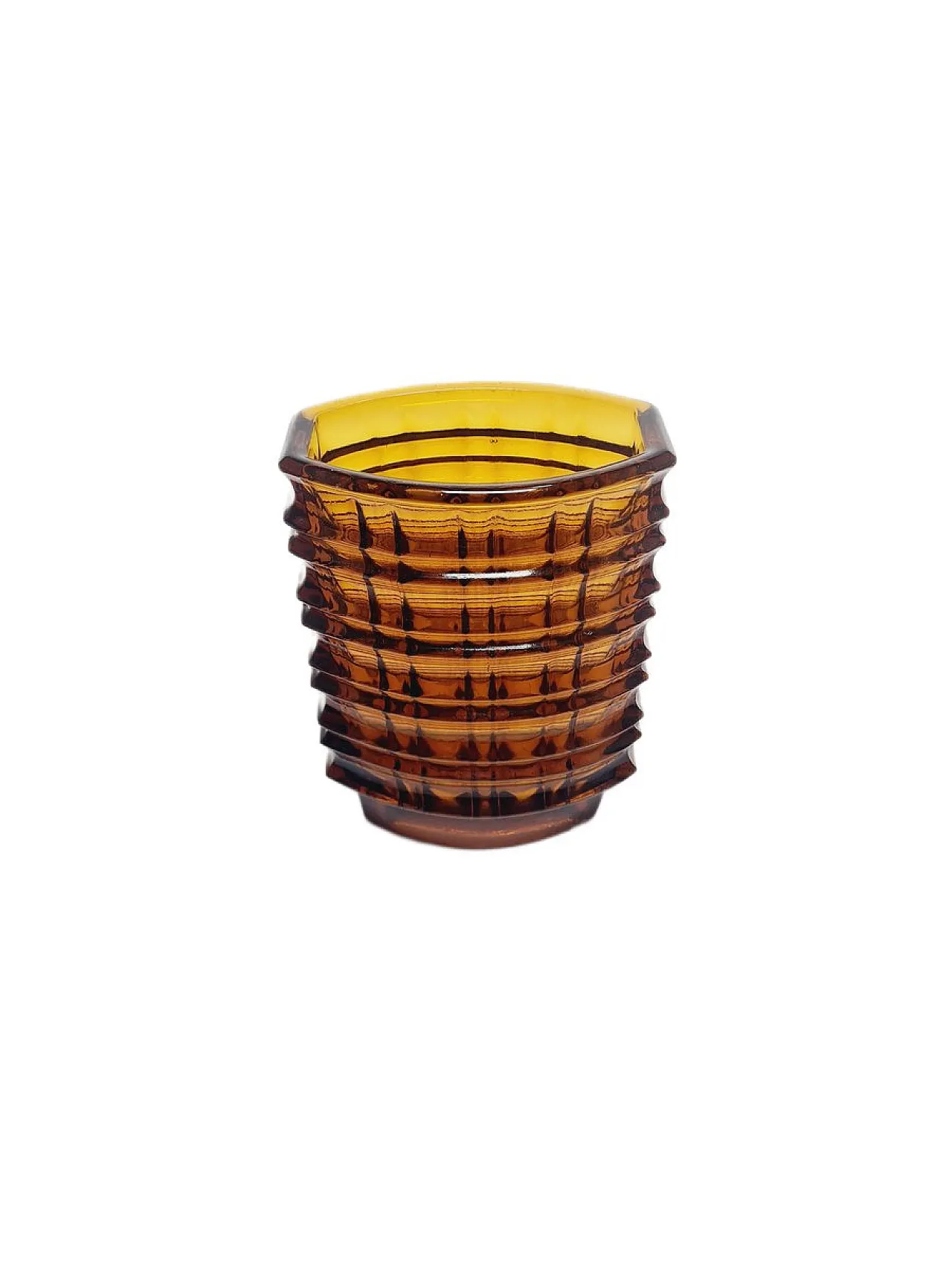 Vaso ottico di Jan Sylwester Drost per Ząbkowice Glassworks, anni '70 2